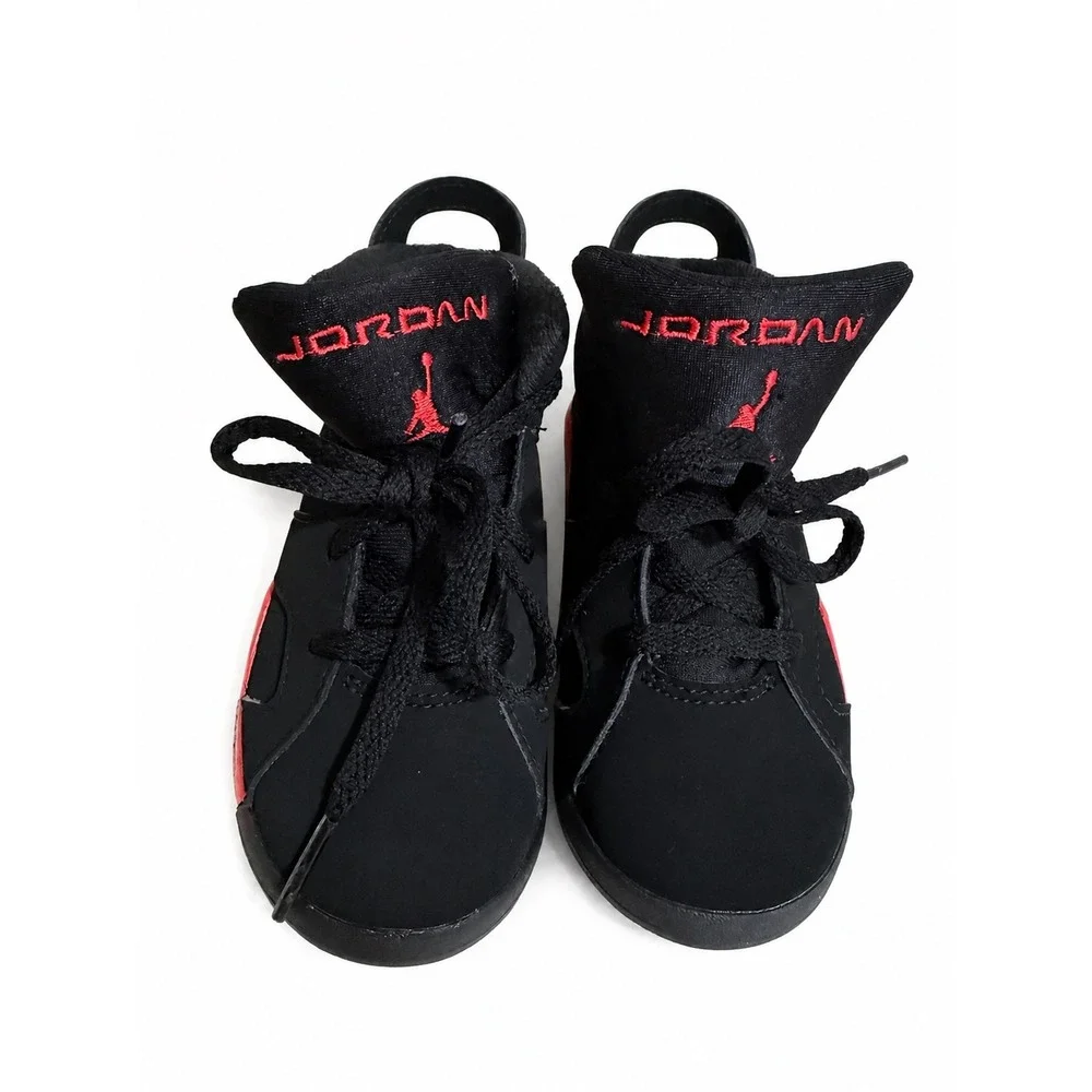 Jordan 6 Retro Infrared Salesman Black Light Crimson Toddler Sneakers 9C